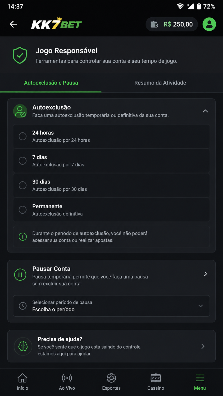 kk7bet screenshot