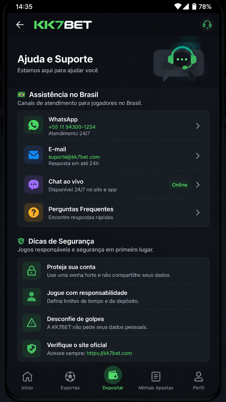 kk7bet screenshot