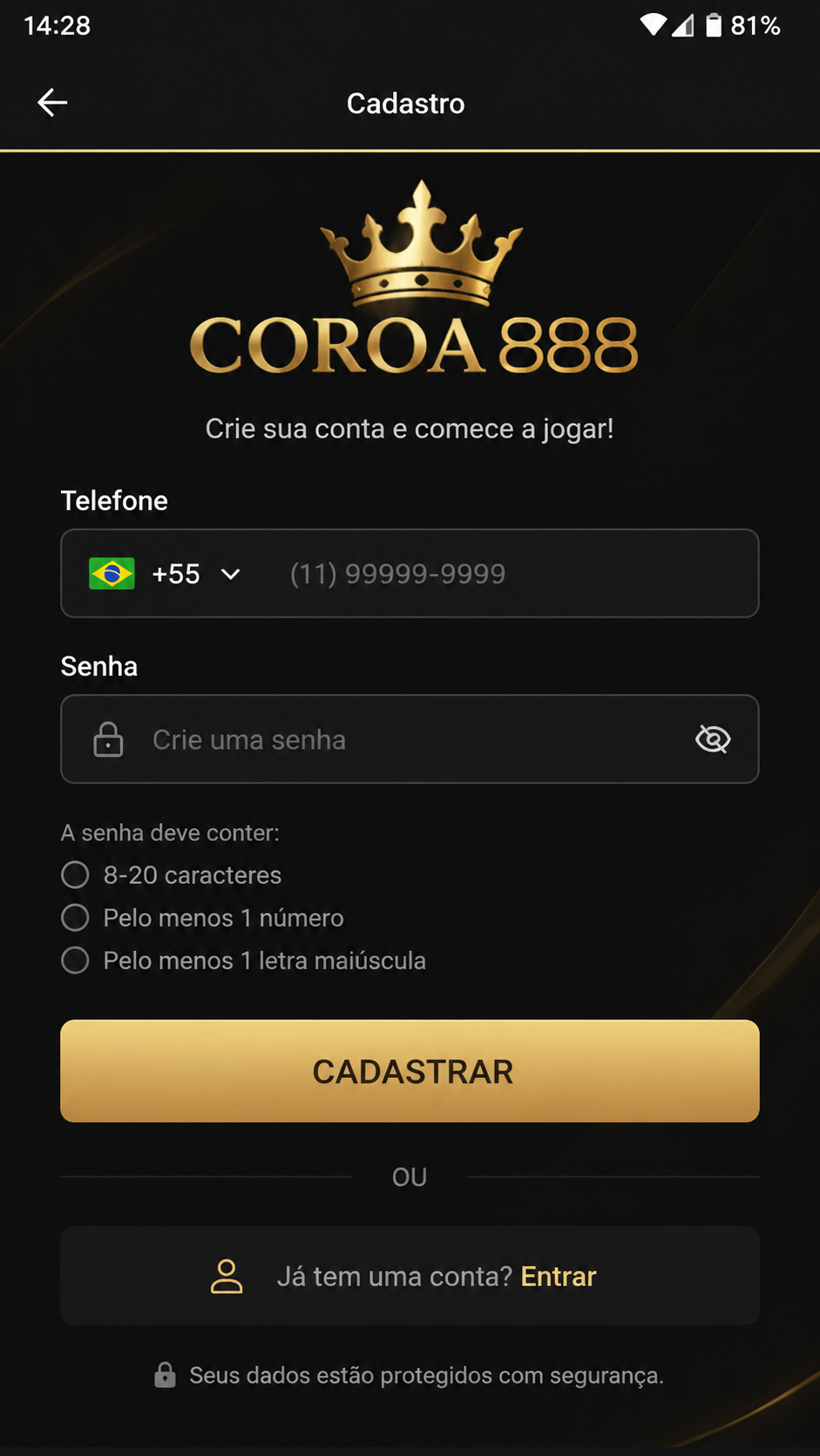 coroa888 screenshot