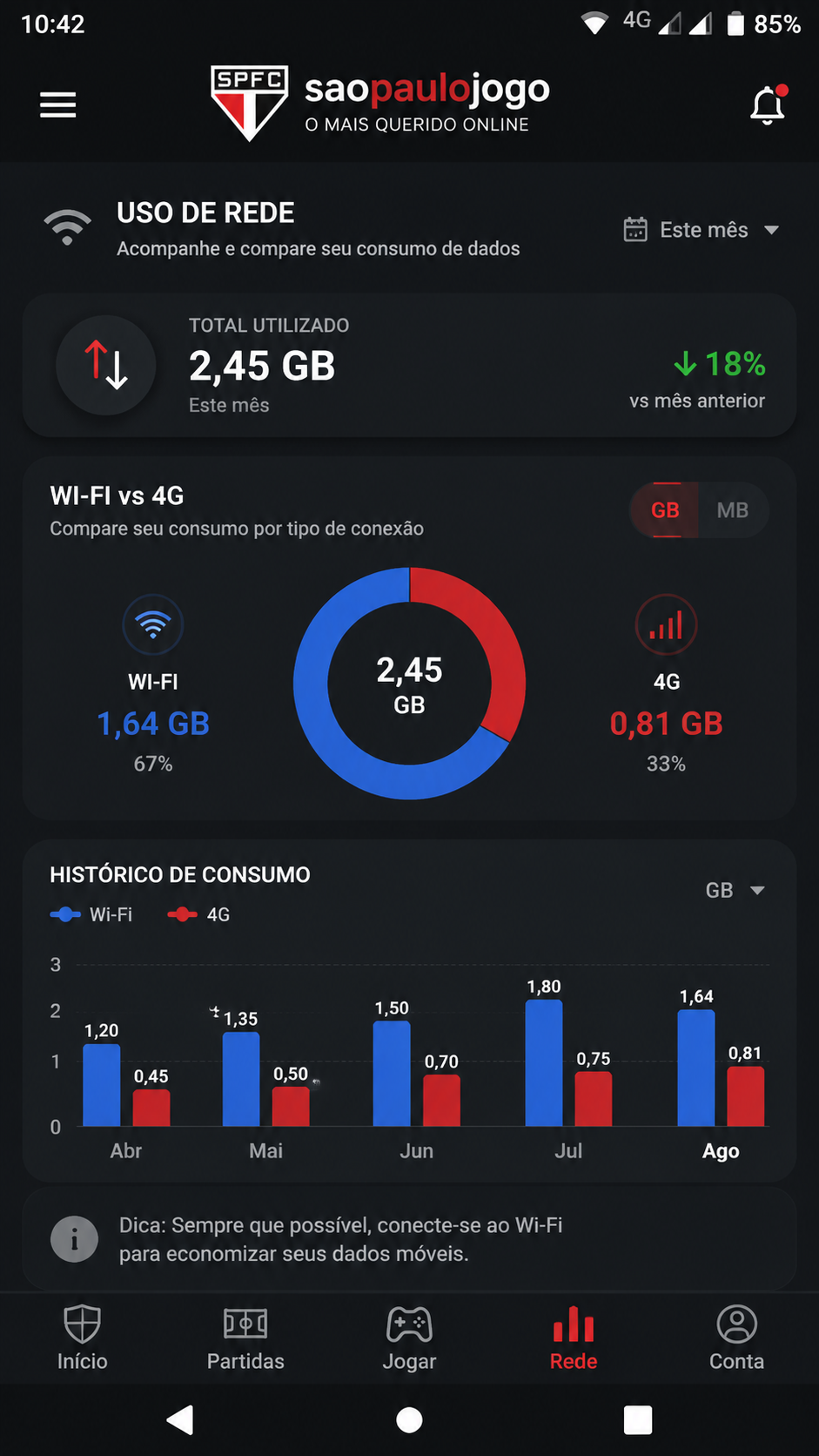 saopaulojogo screenshot