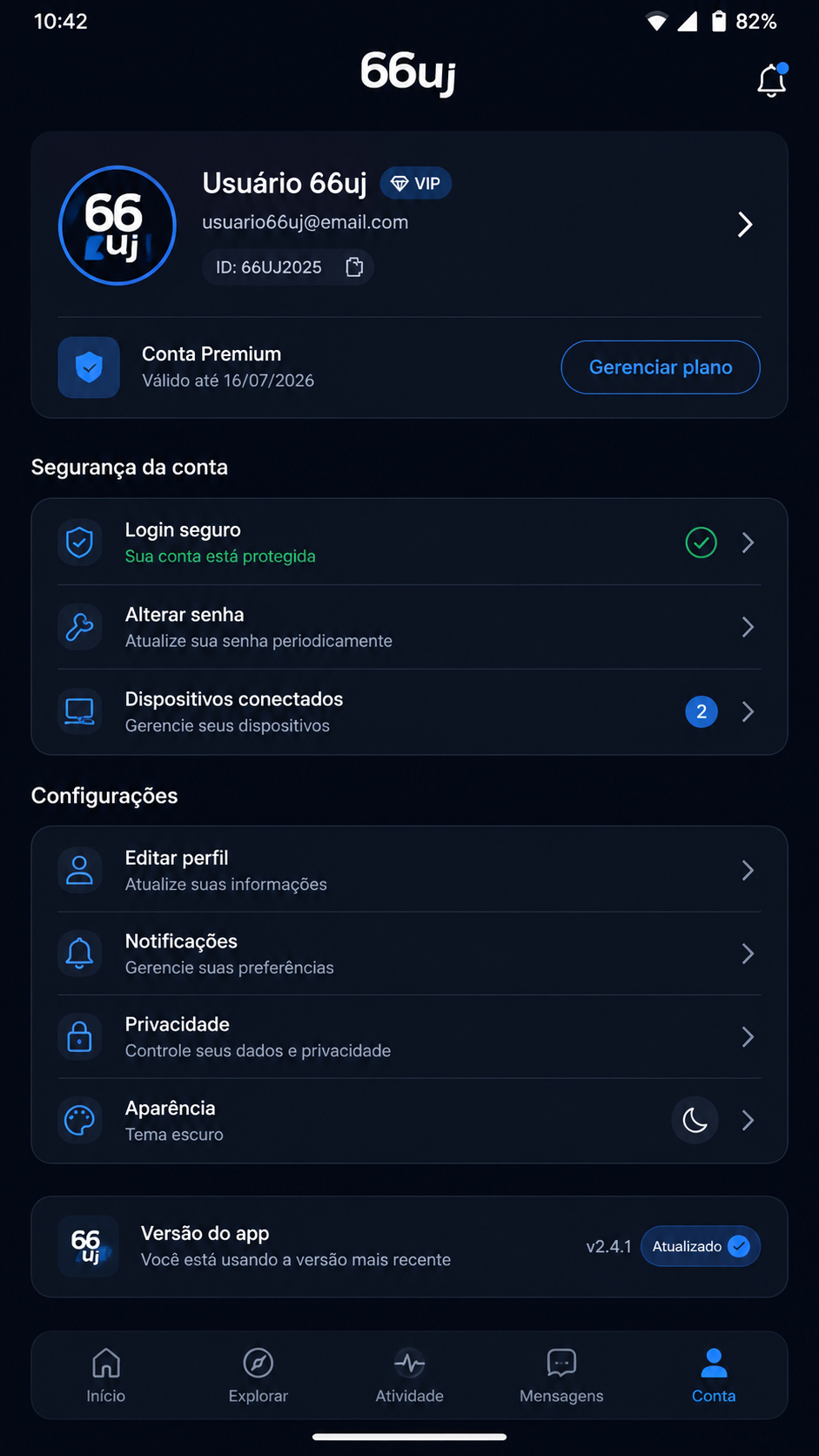 66uj screenshot