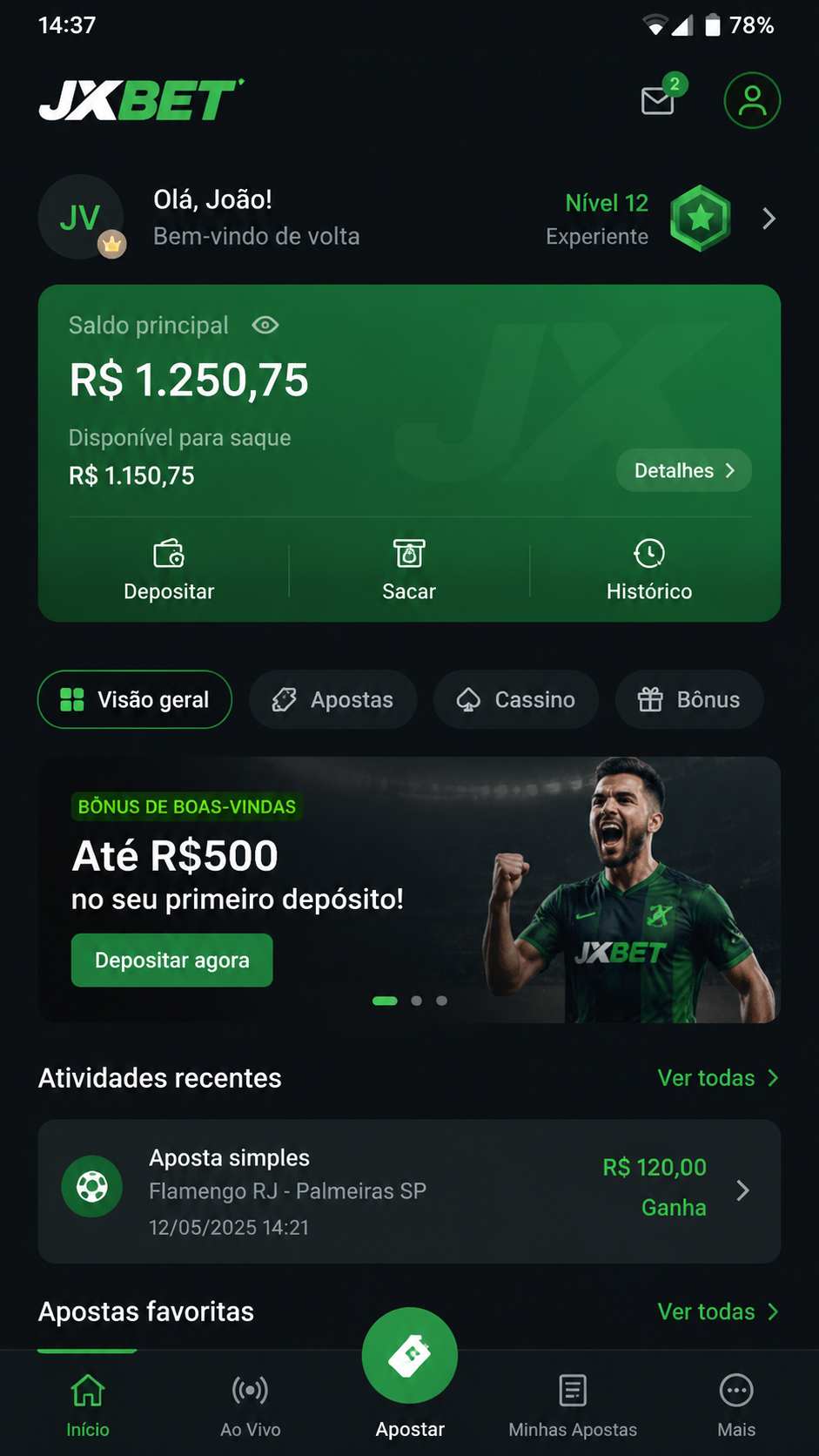 JXBet screenshot