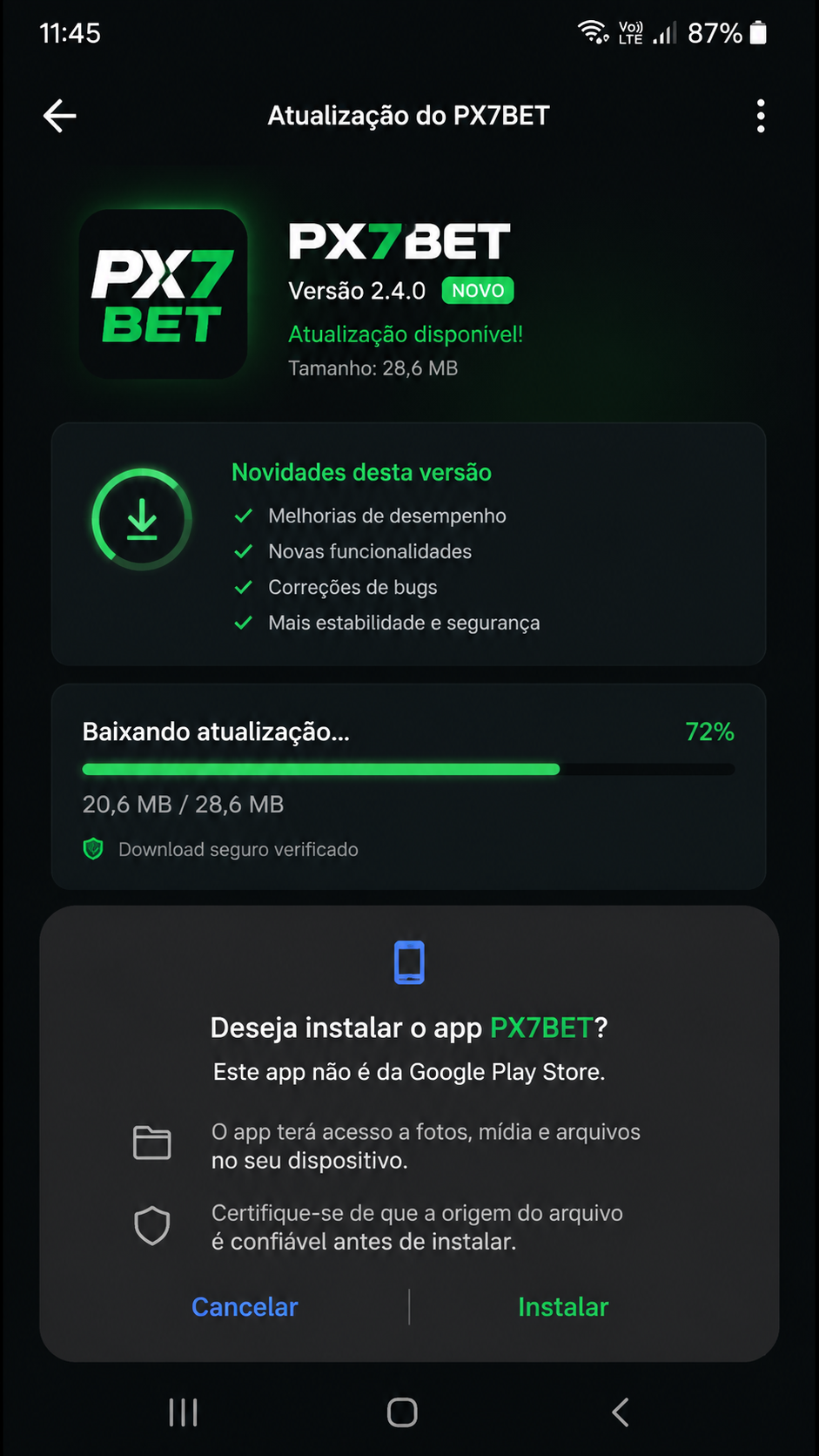 px7bet screenshot