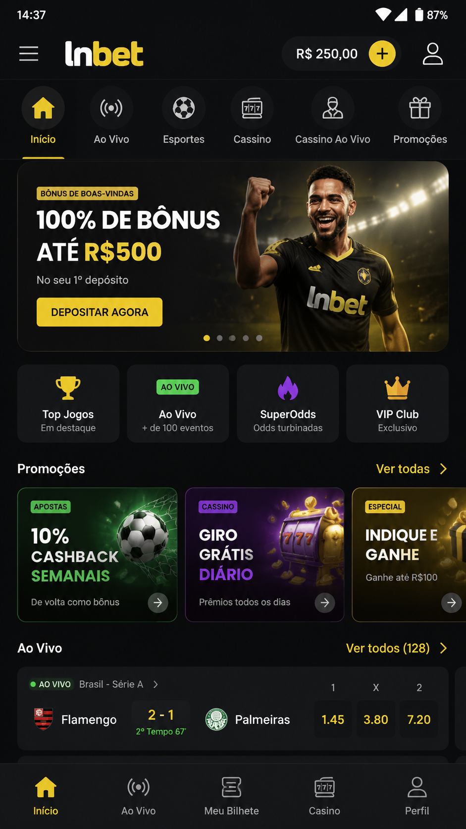 lnbet screenshot