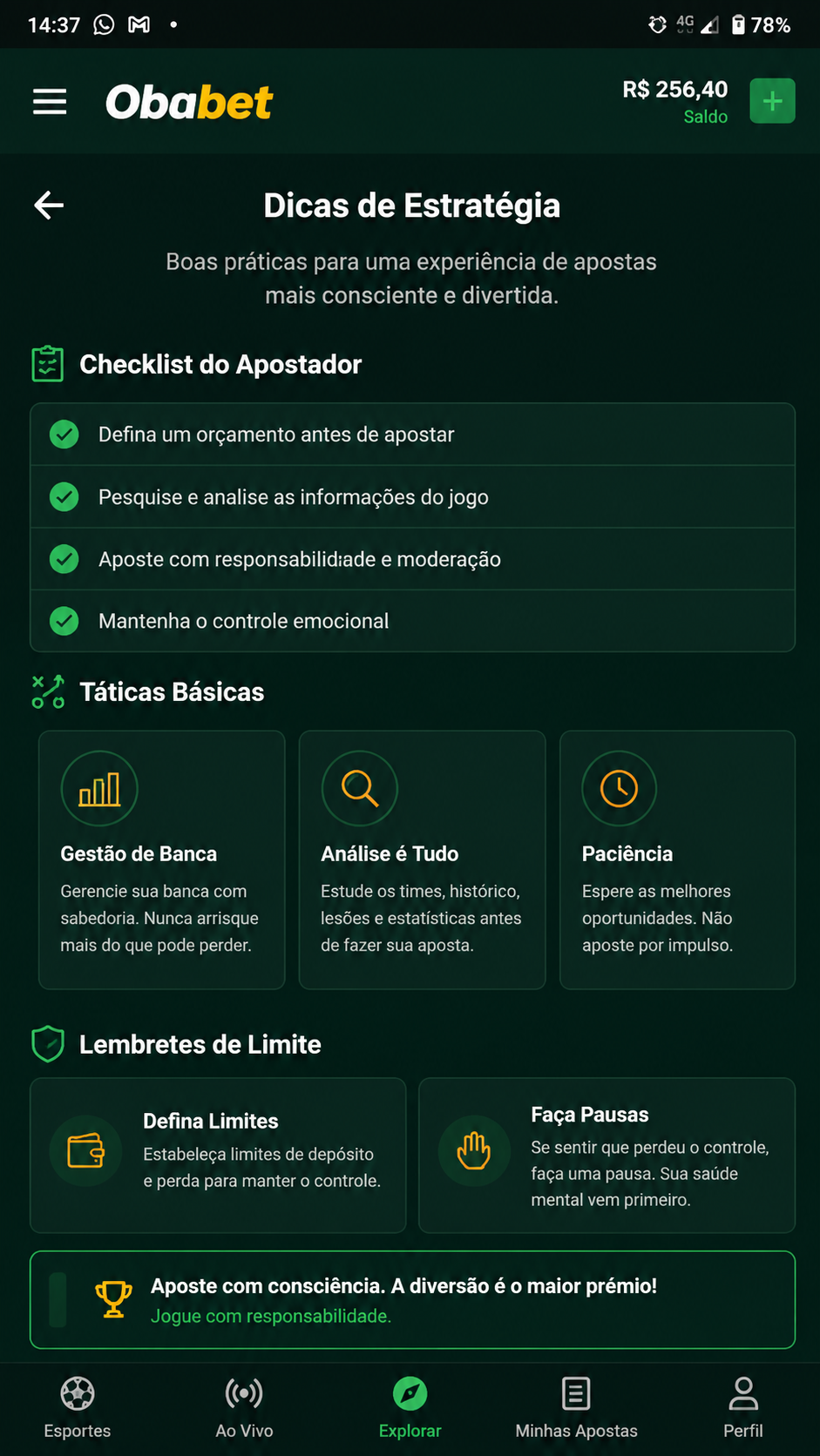 Obabet screenshot