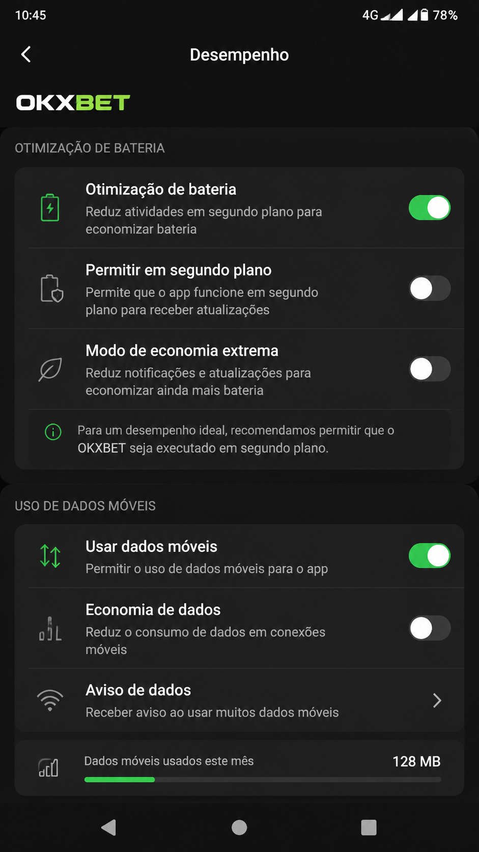 OKXBET screenshot