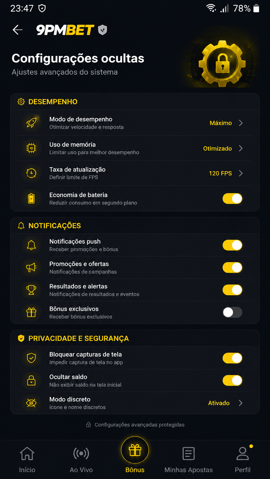 9pmbet screenshot