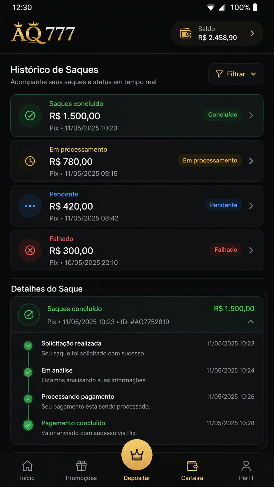 AQ777 screenshot