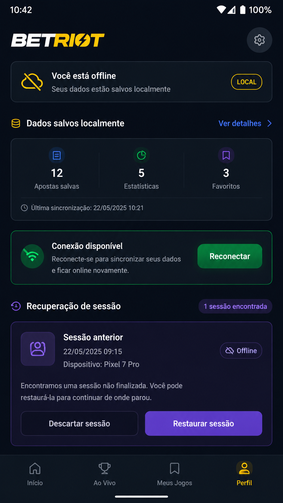 Betriot screenshot