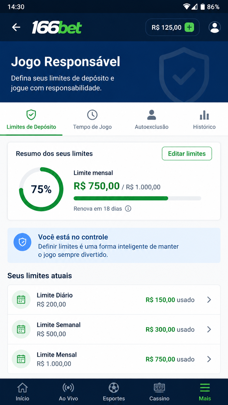 166bet screenshot