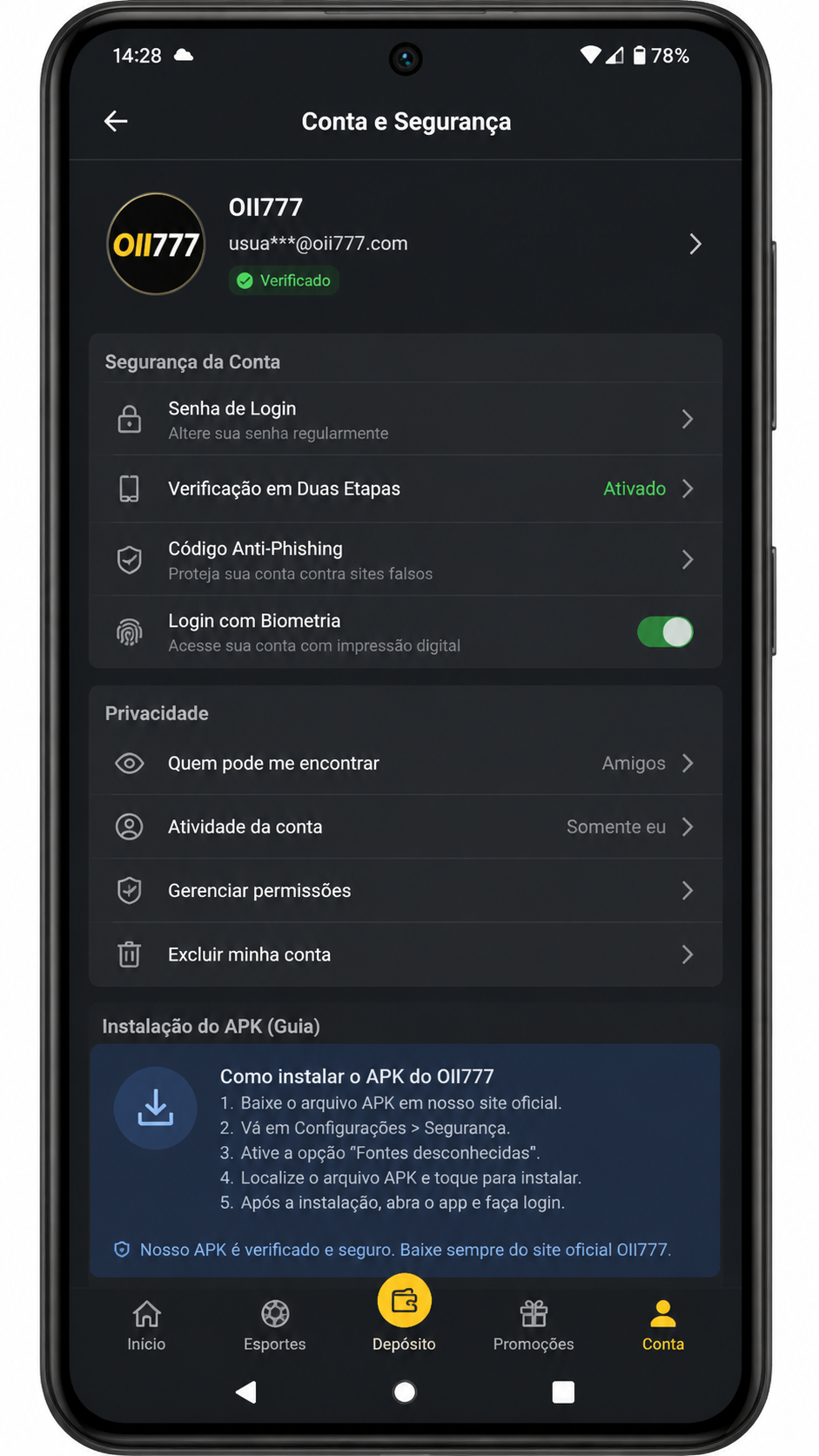 oii777 screenshot