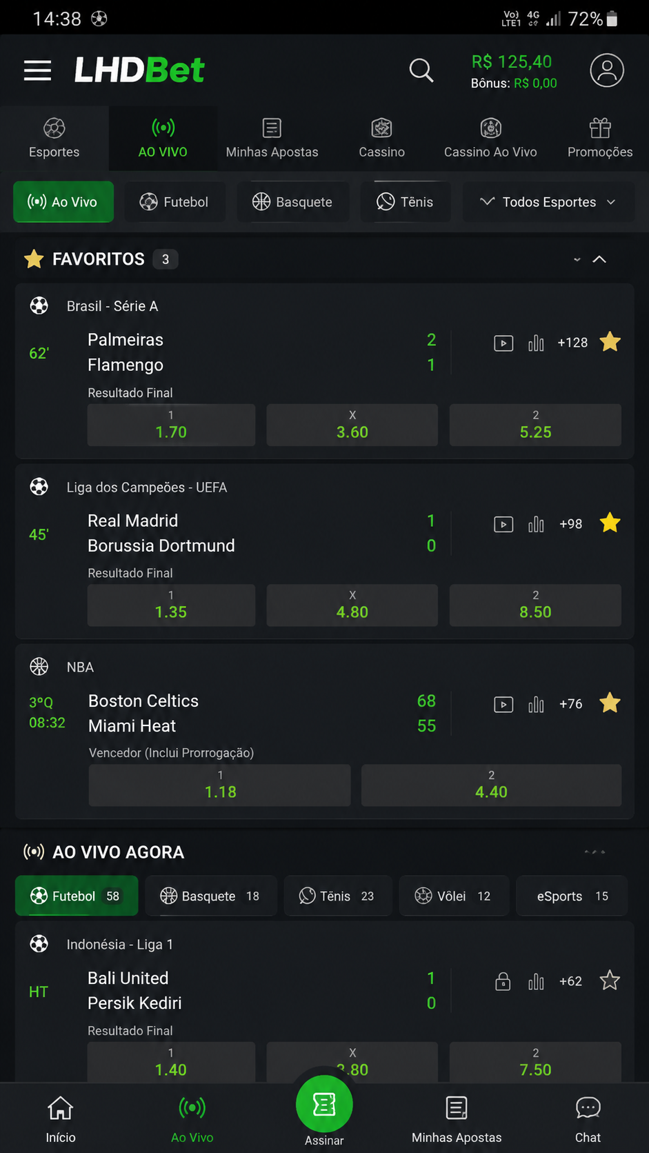 LHDBet screenshot