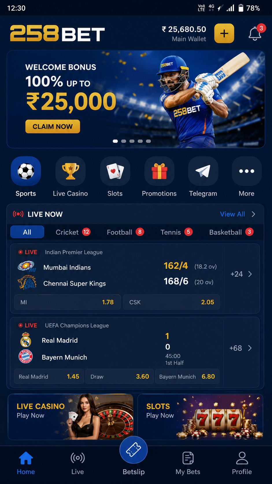 258bet screenshot