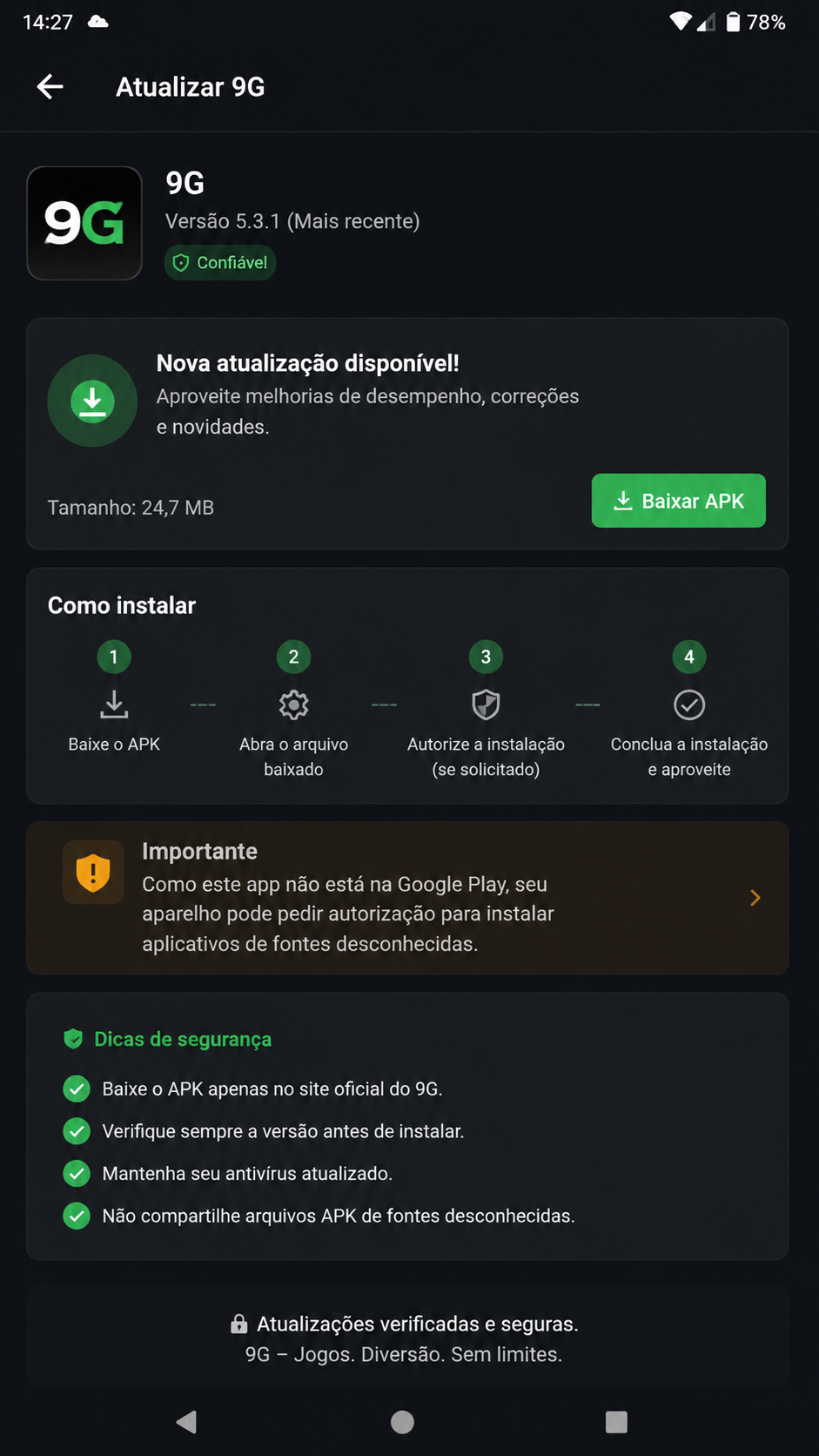9G screenshot